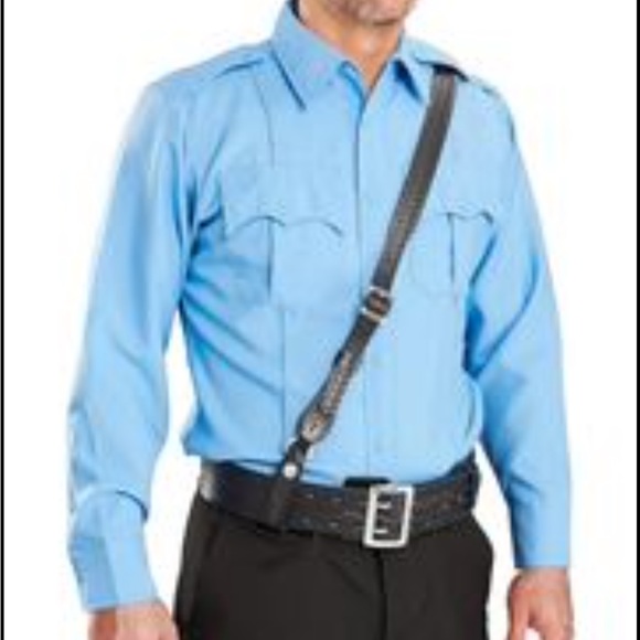 ⭐️ JAY-PEE Sam Browne Shoulder Strap 1 1/4 inch Leather Cross Strap Incl… - Picture 2 of 10